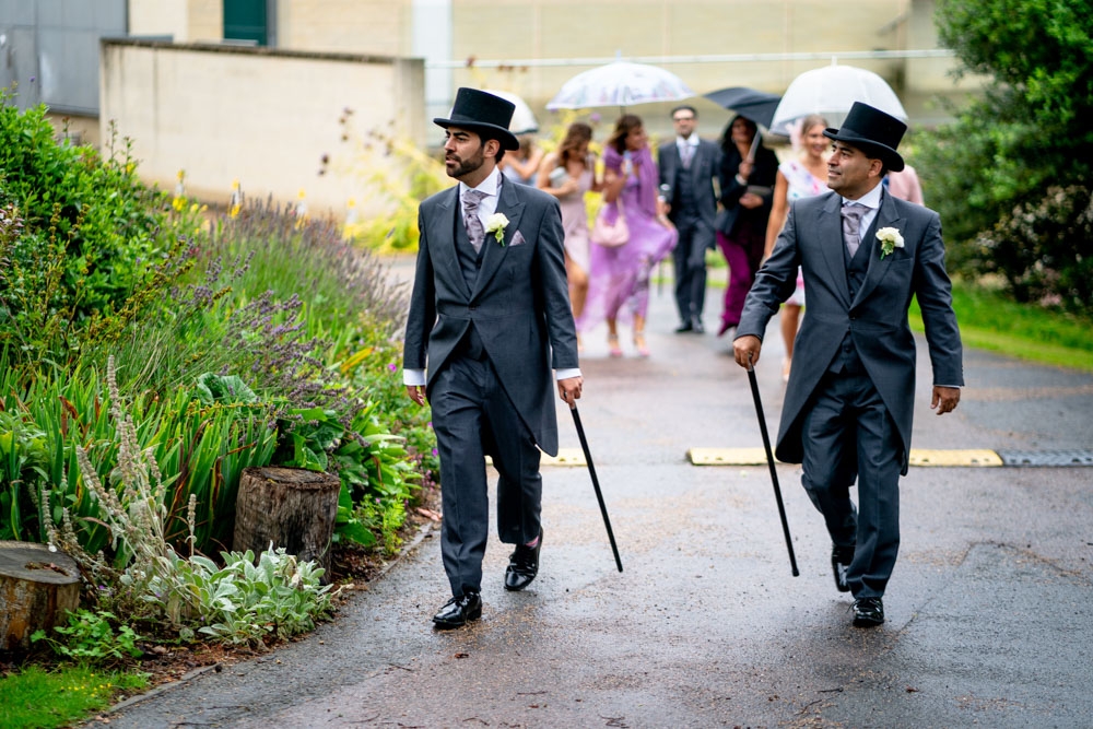 guests walking to second ceremony 