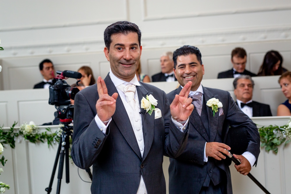 groom waiting