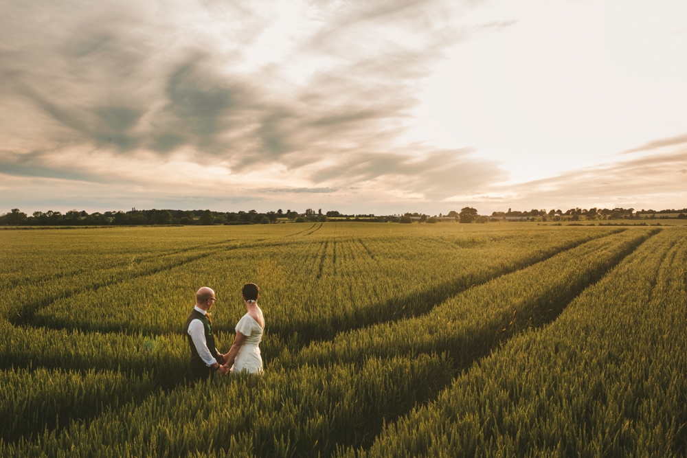 bride and groom snset pics