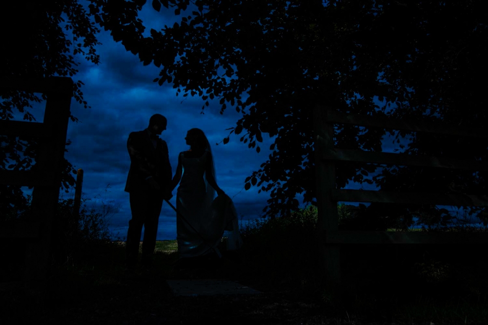 bride and groom portrait