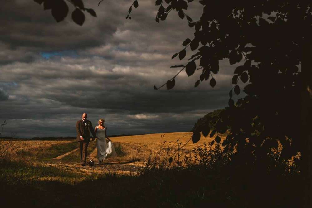 bride and groom portrait