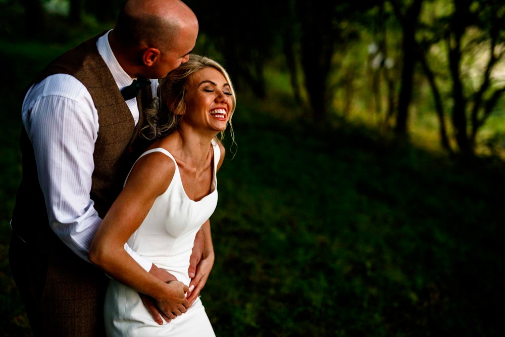 bride and groom portrait