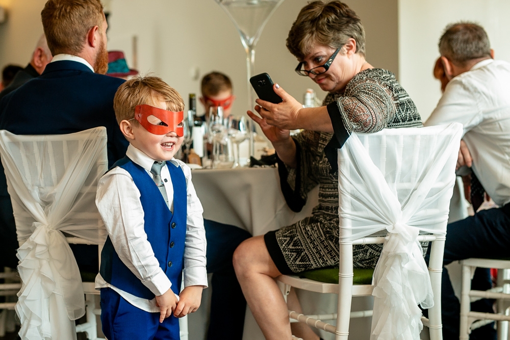 guests cheering during speeches