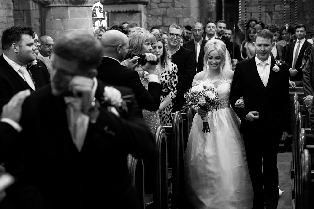 bride walking down the isle