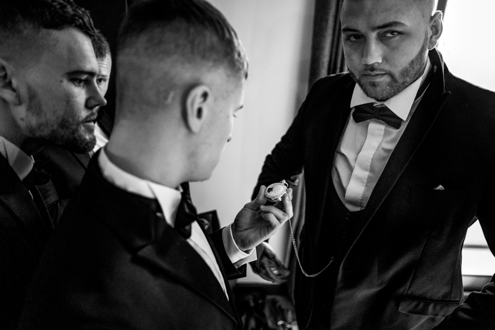 groom getting ready