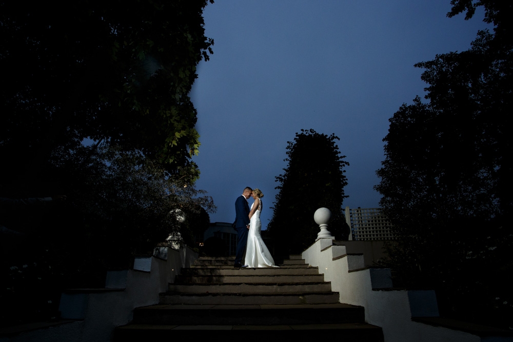 bride and groom portrait