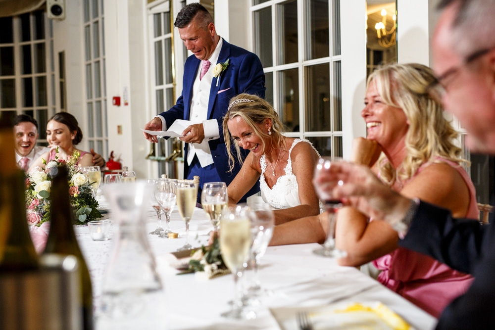 groom making speech