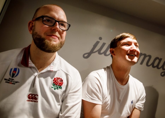 boys watching the rugby